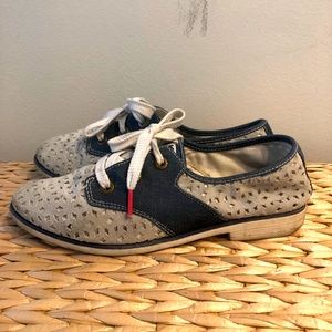 Laser Cut Suede & Denim Keds